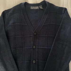 Oscar de la Renta - Men's navy blue Cardigan